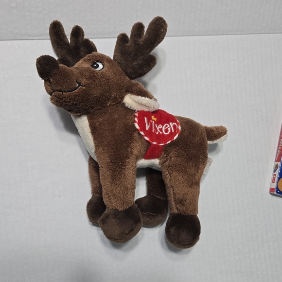 Dan Dee Christmas Santas Reindeer Plush Vixen BONUS 8 Jolly Reindeer board book - Picture 3 of 12